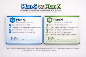 plan G vs plan N - Popular Medigap Plans for Comprehensive Coverage